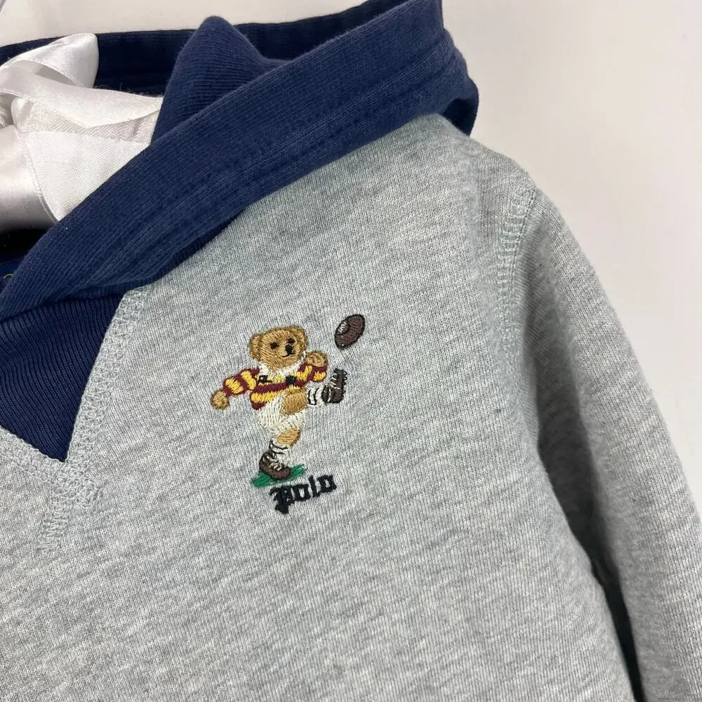 Polo Ralph Lauren Boys Polo Bear Cotton Hoodie 4T